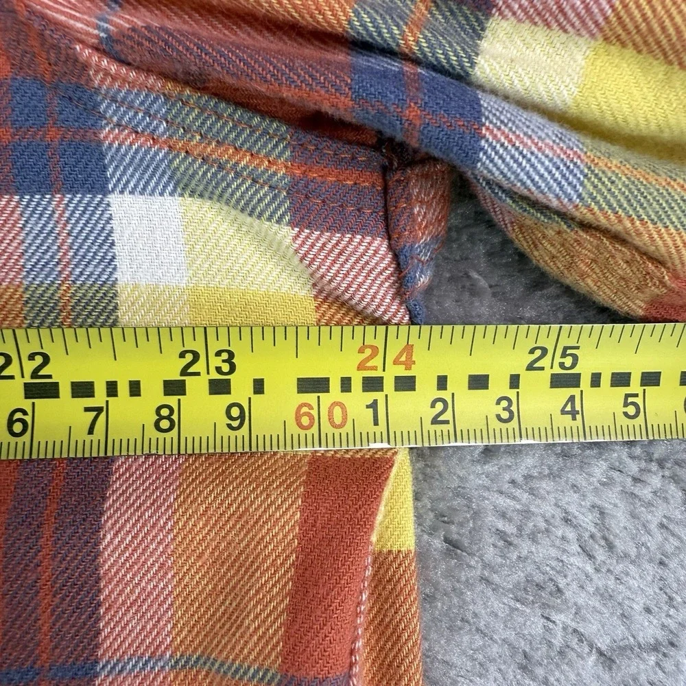 LL Bean Shirt Mens Large Plaid Multicolor Short Sleeve Button Up Traditional Fit